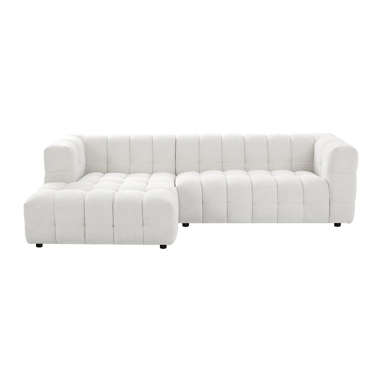 Vente-unique Sofa Ohne Schlafmöglichkeit Lerici Weiß 260 cm