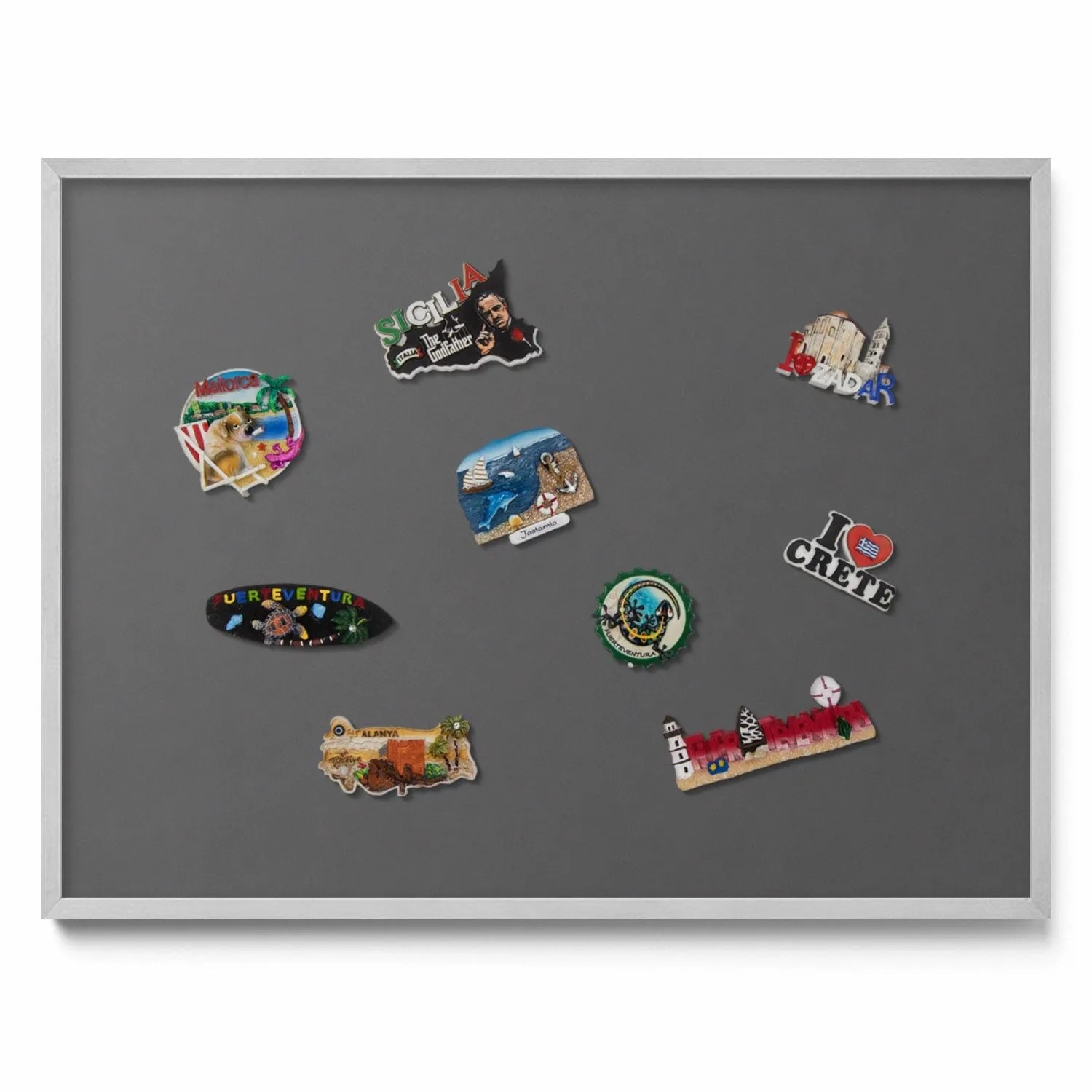 Tulup Magnettafel Wand-Magnettafel für Reisesouvenirs Farbe Dunkelgrau 80x6 günstig online kaufen