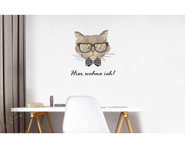Euroart Wandsticker Katze - Hier wohne ich 25 cm x 35 cm kaufen bei OBI
