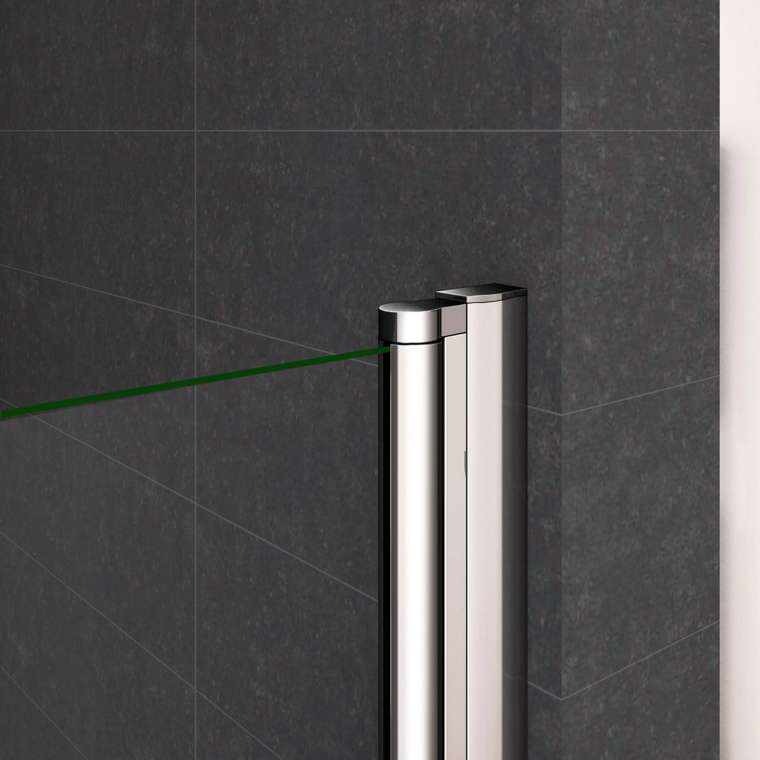 AICA 90x195cm Nischentür Duschabtrennung Schwingtür Pendeltür Dusche Drehtür 6mm ESG Nanoglas Duschkabine_6