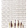 Kobolo Türvorhang aus Papier mit Knoten, beige-braun, 100x220 cm. Dekoartikel & Insektenschutz für Türen.