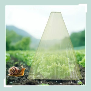 Relaxdays Pflanzenhut Kunststoff Grün Schneckenabwehr 12er Pack