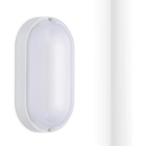 Oktaplex LED Ovalleuchte, 9W, neutralweiß, IP65, für Keller und Feuchträume.