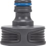 Graues LUX Hahnstück 33,3 mm (G1) für Gartenschlauch-Anschluss.