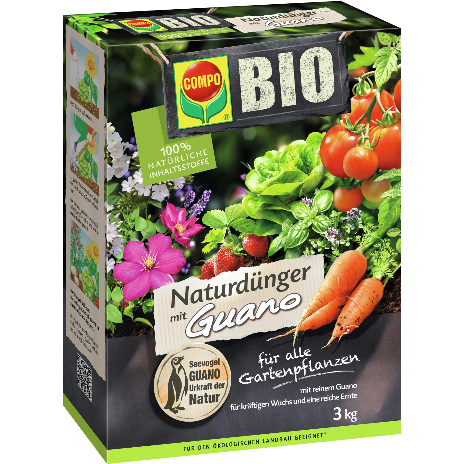 Compo Bio NaturDünger Guano 3 kg