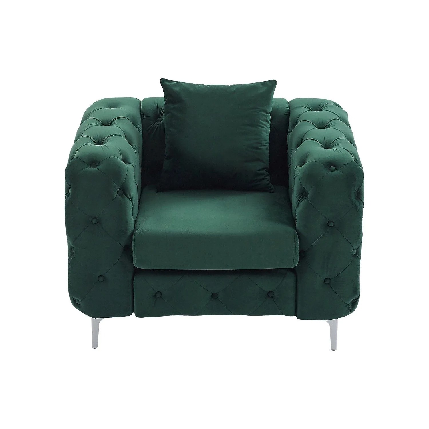 Vente-unique Sessel Mit Gerader Rückenlehne Edwina Grün 106 cm