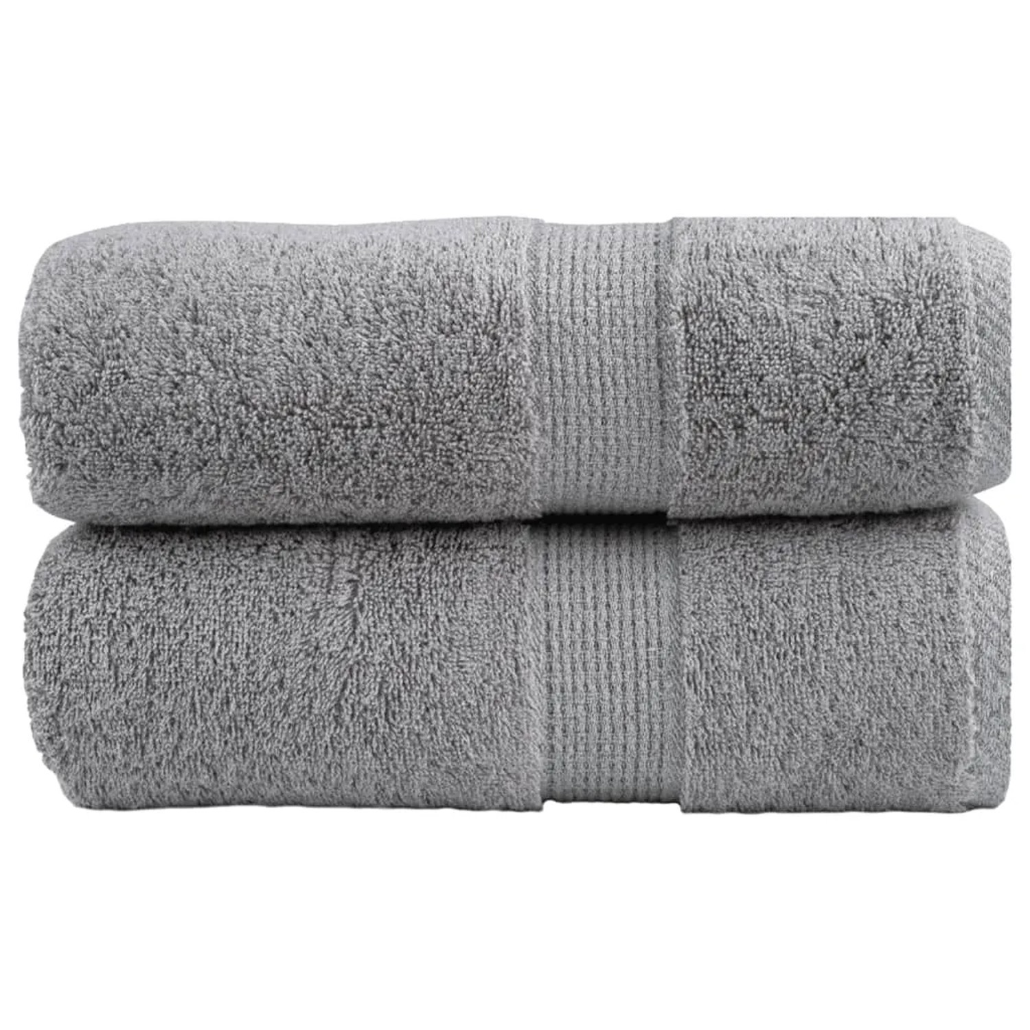 vidaXL Premium-Gästetücher 2 Stk Grau 30x50cm 600 g/m2 100% Baumwolle