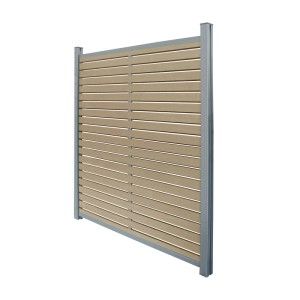 Home Deluxe WPC Sichtschutzzaun Alira, 180x185cm, Teak Optik, mit Pfosten.