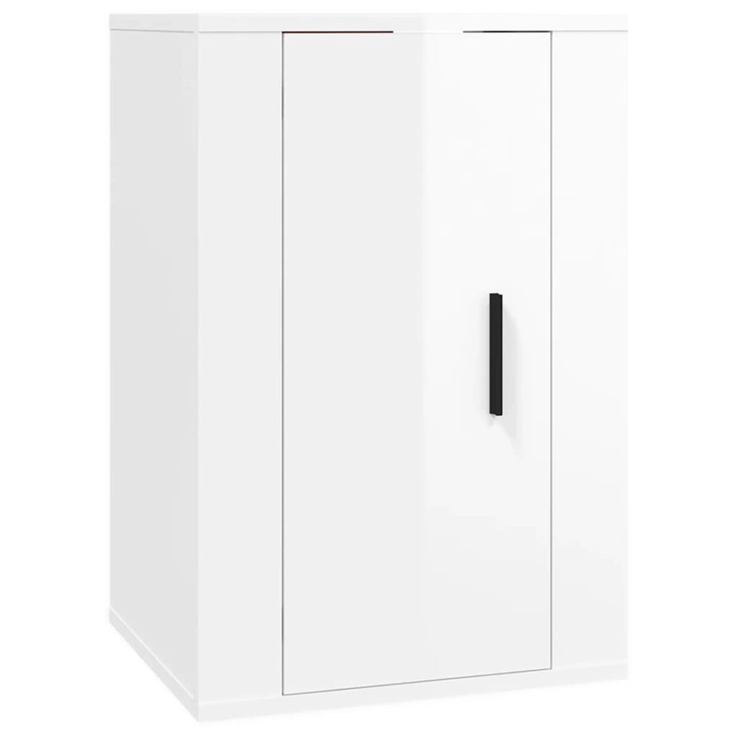 vidaXL TV-Wandschrank Hochglanz-Weiß 40x34,5x60 cm 816660