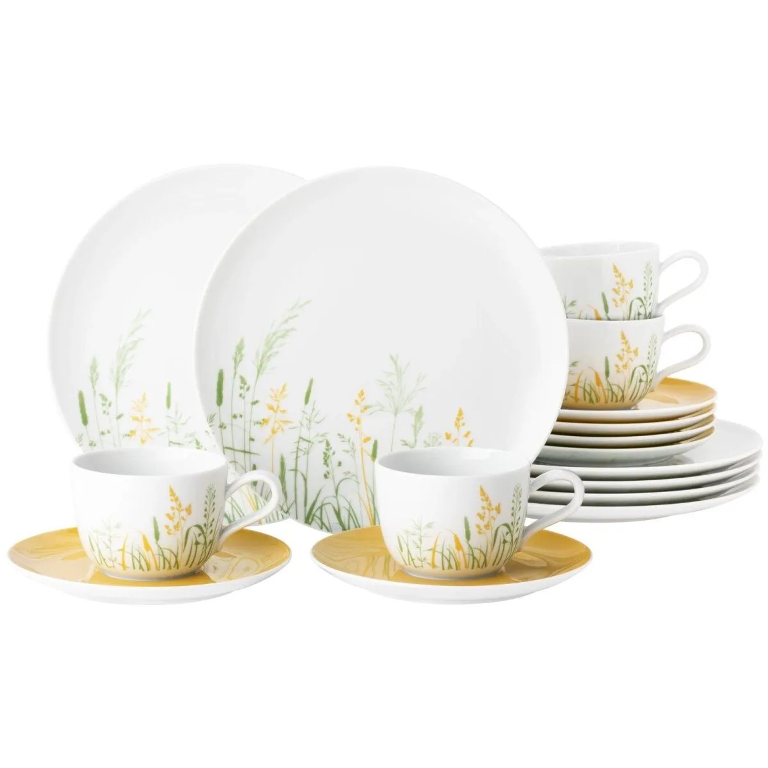 Seltmann Weiden Liberty Meadow Grasses Kaffeeservice 18-teilig Curry