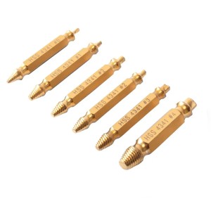 STAHLWERK Linksausdreher Set, 6-teilig, in Aufbewahrungsbox. Schraubenentferner für Bohrmaschine und Akkuschrauber.