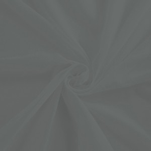 Grauer, transparenter Fenstervorhang Lisa mit verdeckten Schlaufen aus Polyester.