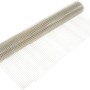 Silber-graues Nagergitter, 210x110cm, aufgerollt. Ideal als Schutz für Hochbeete.