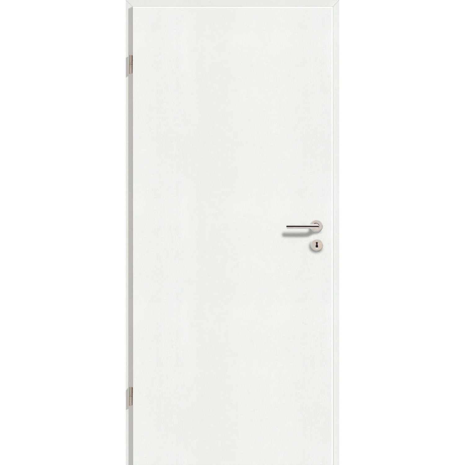 GetaDoor Zimmertür CPL GL22R Weiß 98,5 cm x 198,5 cm DIN L