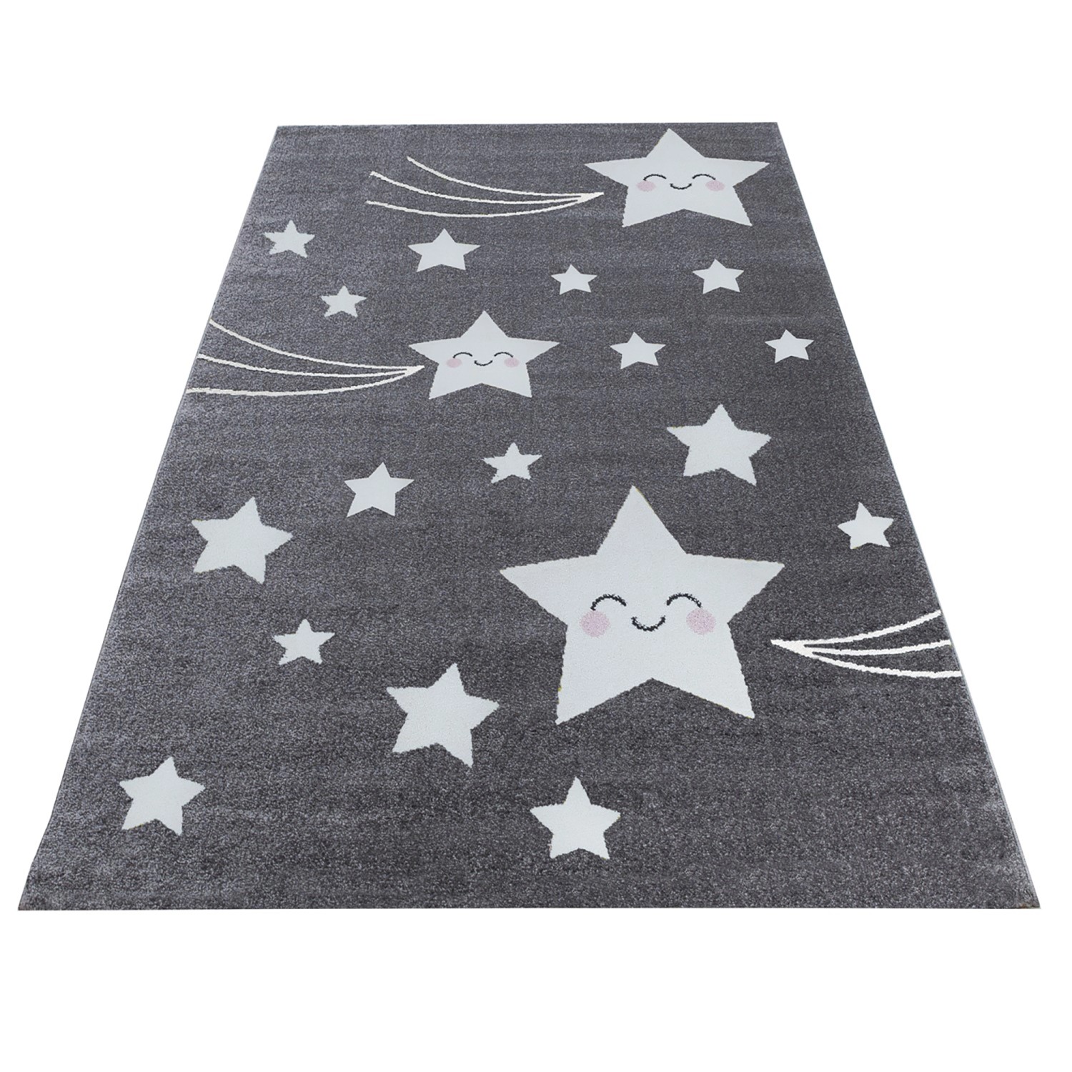 Ayyildiz Kinderteppich Kids 610 Grau 120 cm x 170 cm günstig online kaufen