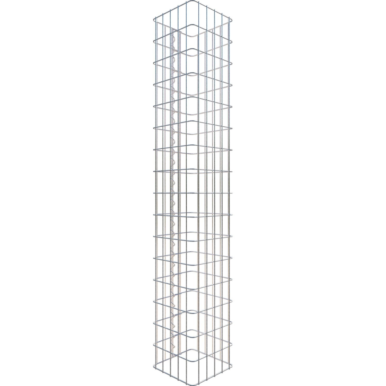 Gabiona Gabionen-Säule eckig 27 cm x 27 cm x 160 cm Maschenweite 5 cm x 10 cm
