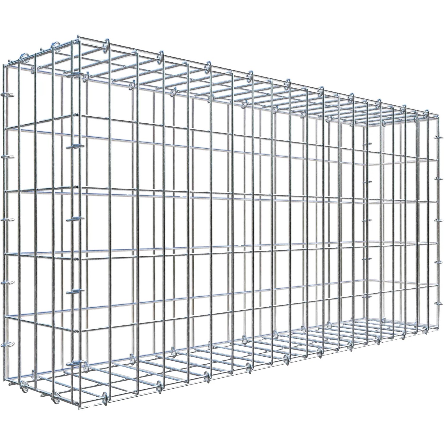 Gabiona C-Ring-Gabione 50 x 100 x 20 cm Maschenw 5 x 10 cm