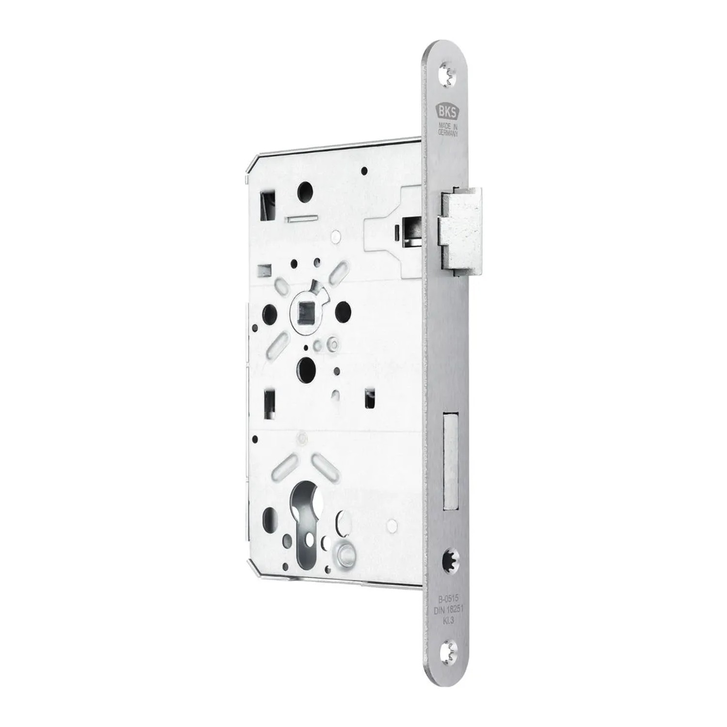 SOTECH BKS Türschloss 0515 PZ Schloss Klasse 3 Dornmaß 65 mm Stulp 24 mm DIN Rechts Entfernung 72 mm