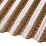 Acryl-Profilplatte Sinus 76/18 Wabe Bronze, Kunststoffbedachung für Carport & Terrasse.