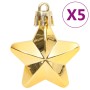 Goldener Stern aus dem 112-tlg. Weihnachtskugel-Set von vidaXL. Weihnachtsbaumschmuck.