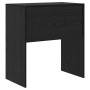 Schwarzer Schreibtisch in Eichen-Optik (70x40x76cm) aus Holzwerkstoff.