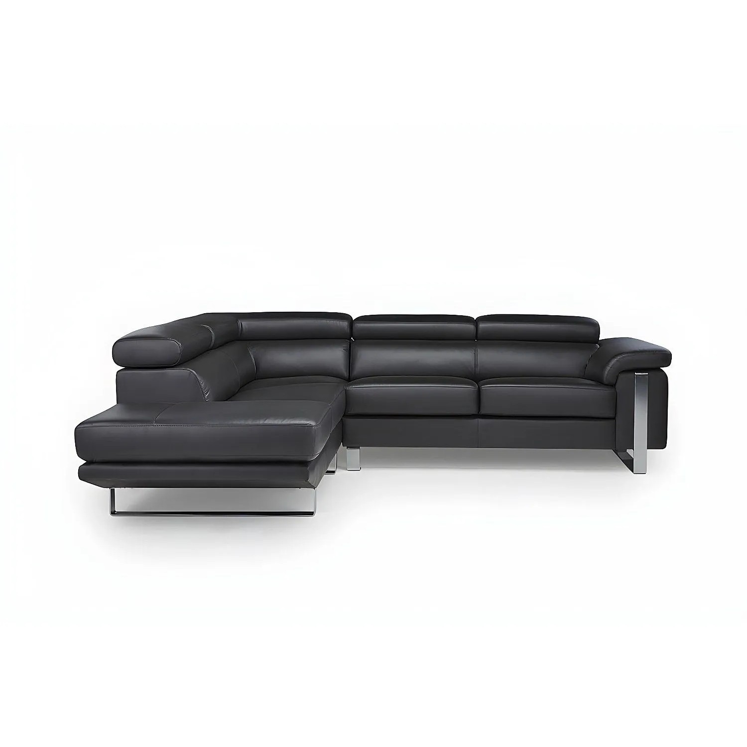 Vente-unique Sofa Ohne Schlafmöglichkeit Mystique Schwarz 253 cm