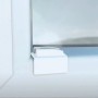 Gardinia Plissee Falzklebeträger Concept in Weiß am Fensterrahmen, werkzeuglose Montage.