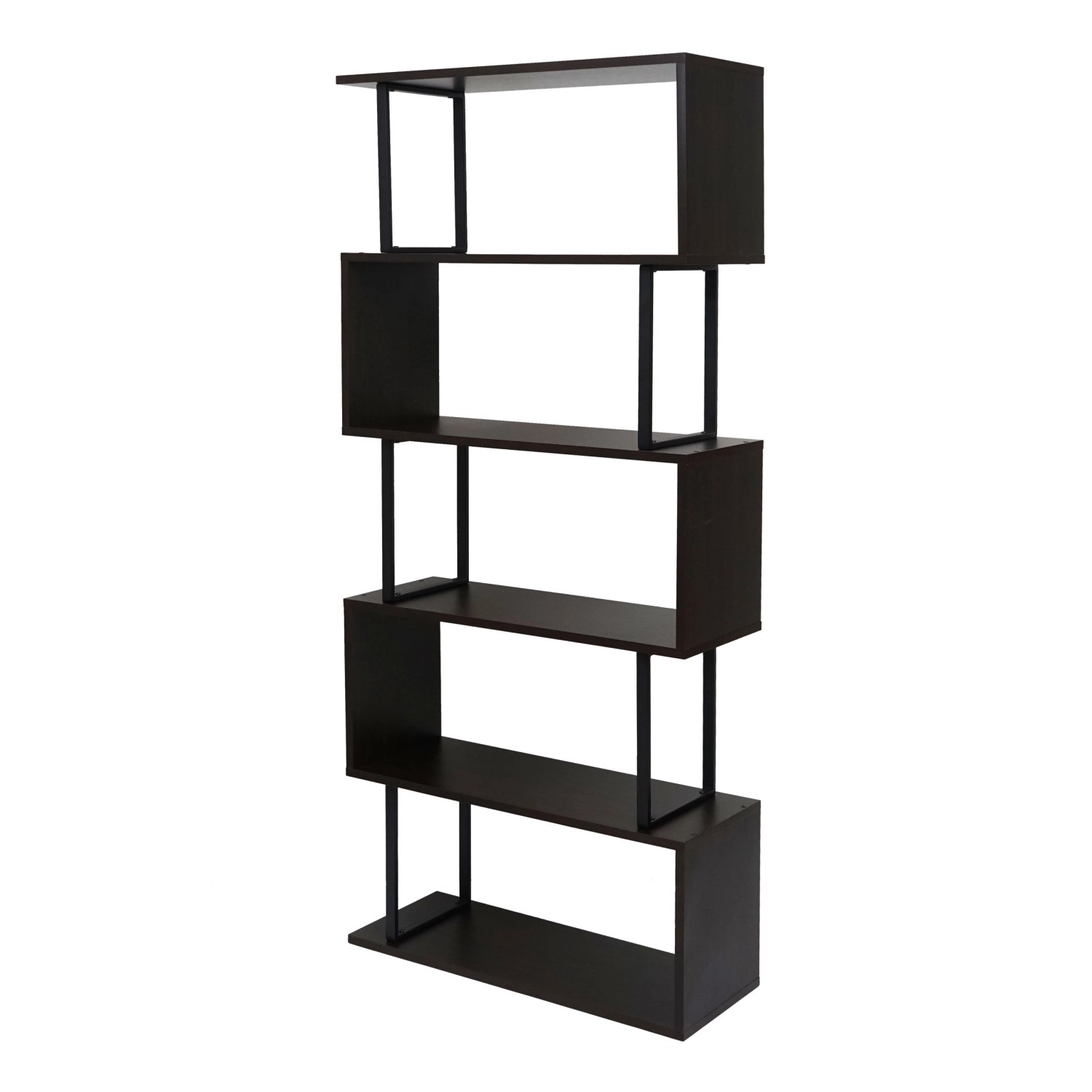 BERLINLODGE Bücherregal HxBxT 183x80x30cm Standregal Wohnregal 3D-Struktur günstig online kaufen