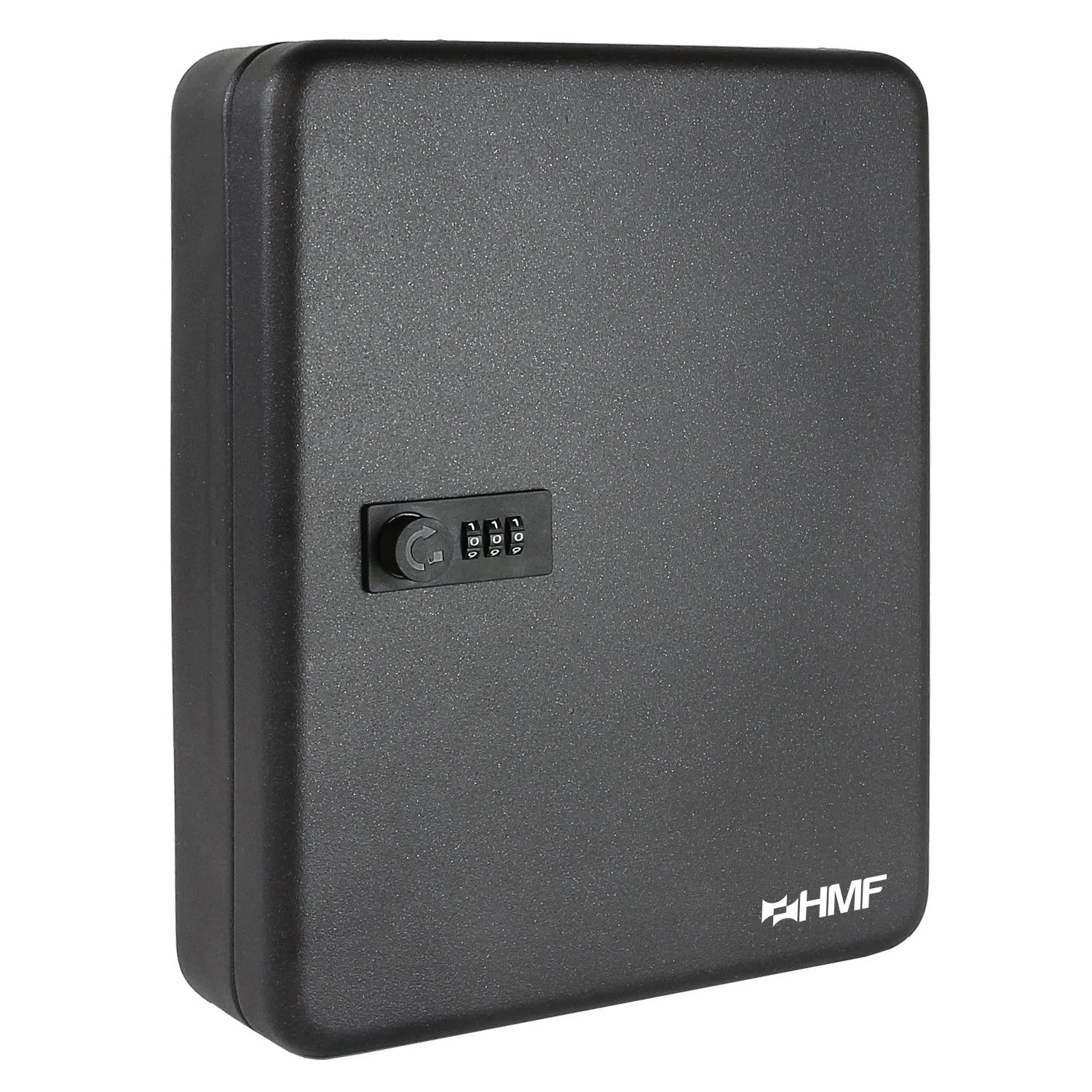 HMF 14500-02 Schlüsselkasten Zahlencode 45 Haken 30 x 24 x 7 cm Schwarz günstig online kaufen