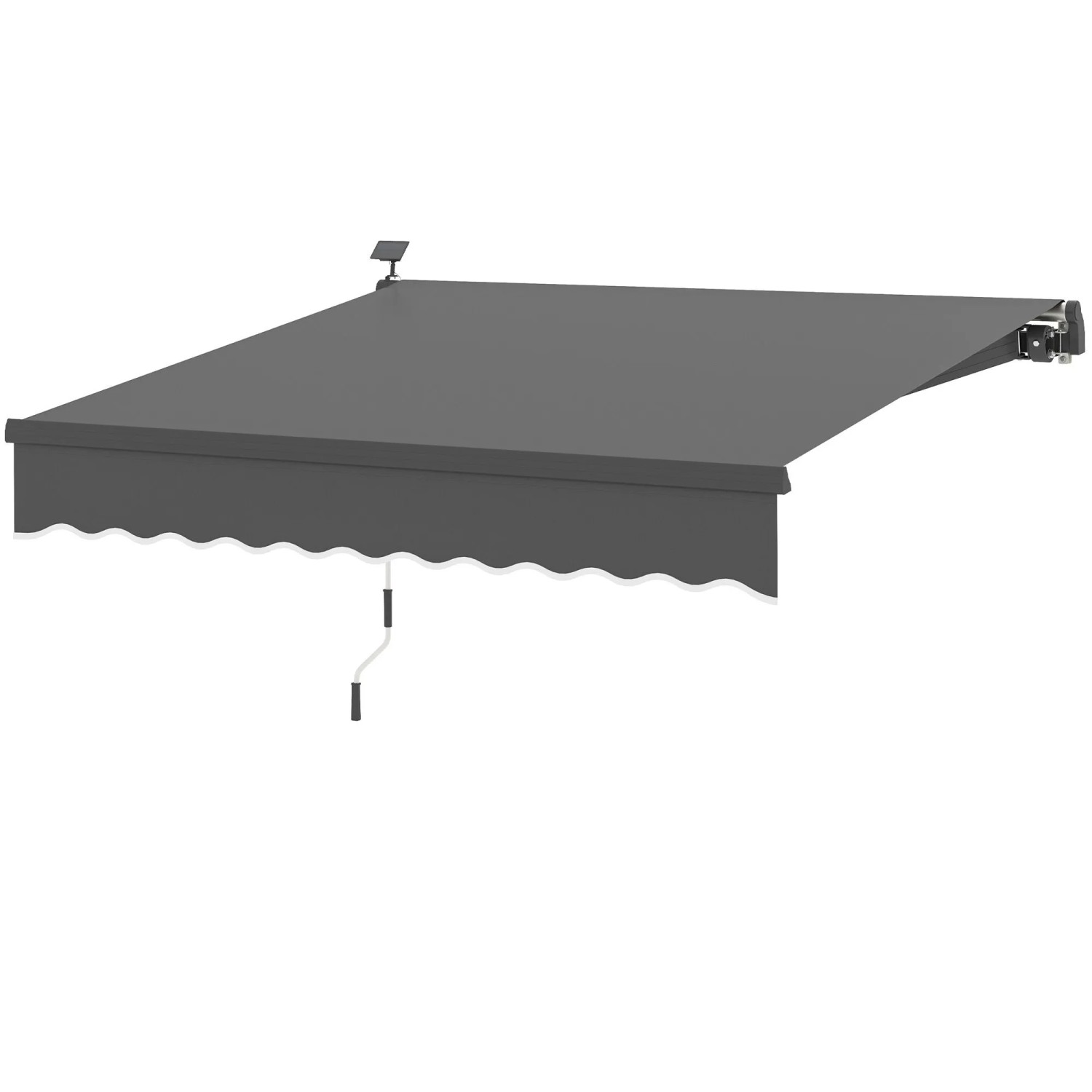 Furnicato Gelenkarmmarkise Solar Klemmmarkise 300 Cm Breit Grau Uv 50+