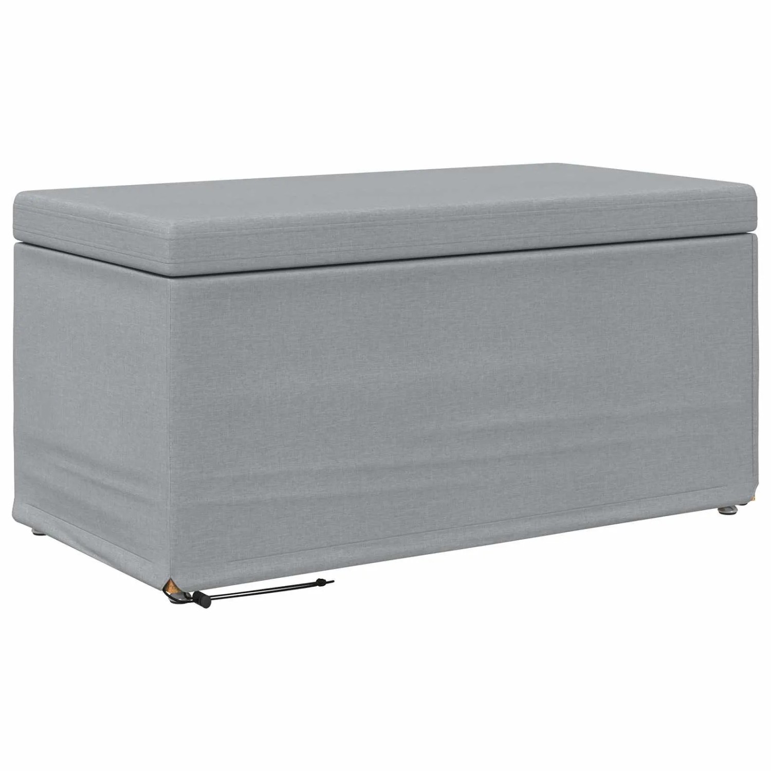 vidaXL Hocker Hellgrau 81 x 41 x 40 cm Stoff und Pressholz 876773