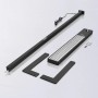 Arcchio LED Bürostehleuchte Susi, dimmbar, schwarz, mit Bewegungsmelder. Design-Stehlampe für Arbeitszimmer.