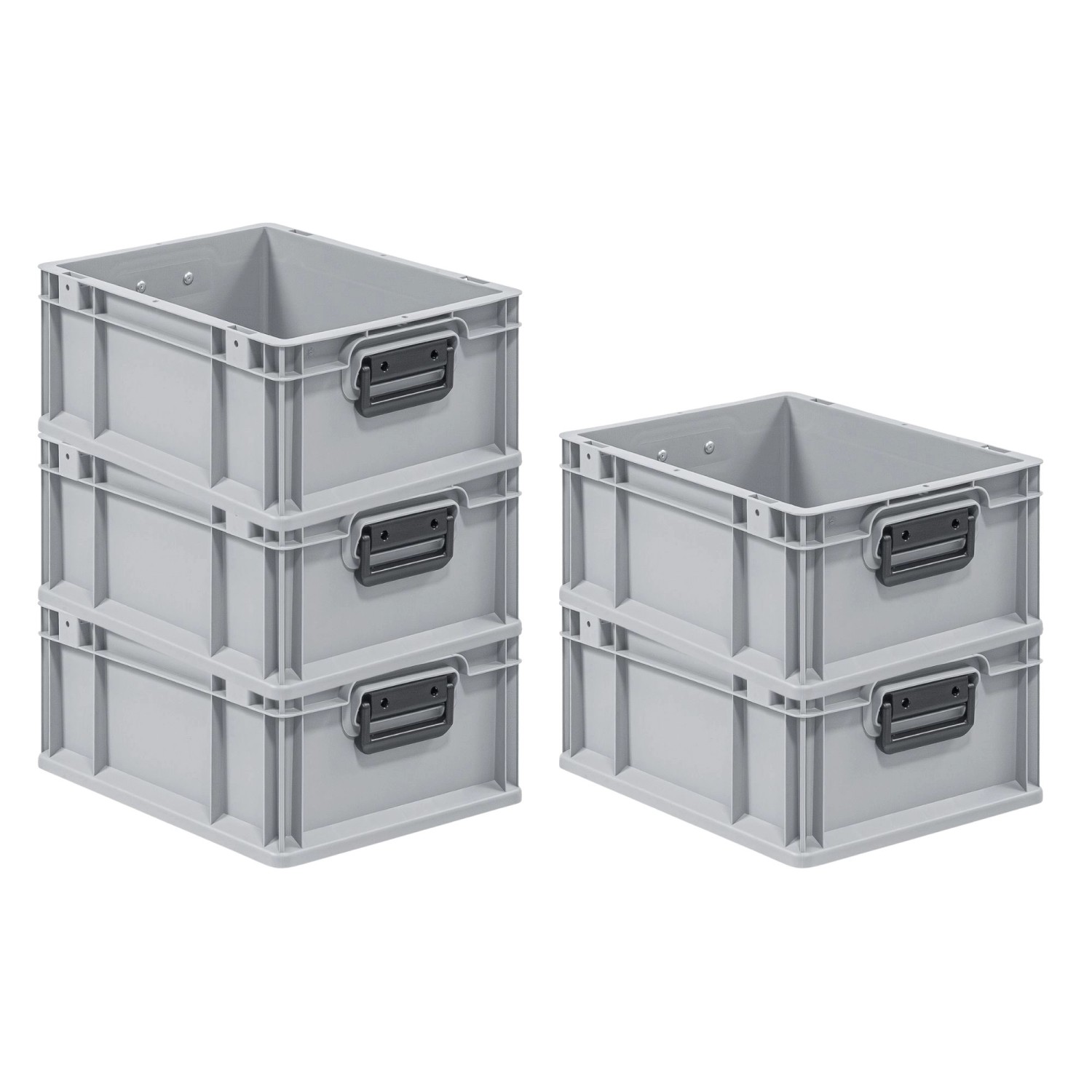 PROREGAL Spar Set 5x Eurobox Nextgen Portable Duo HxBxT 17 x 30 x 40 cm 16 günstig online kaufen