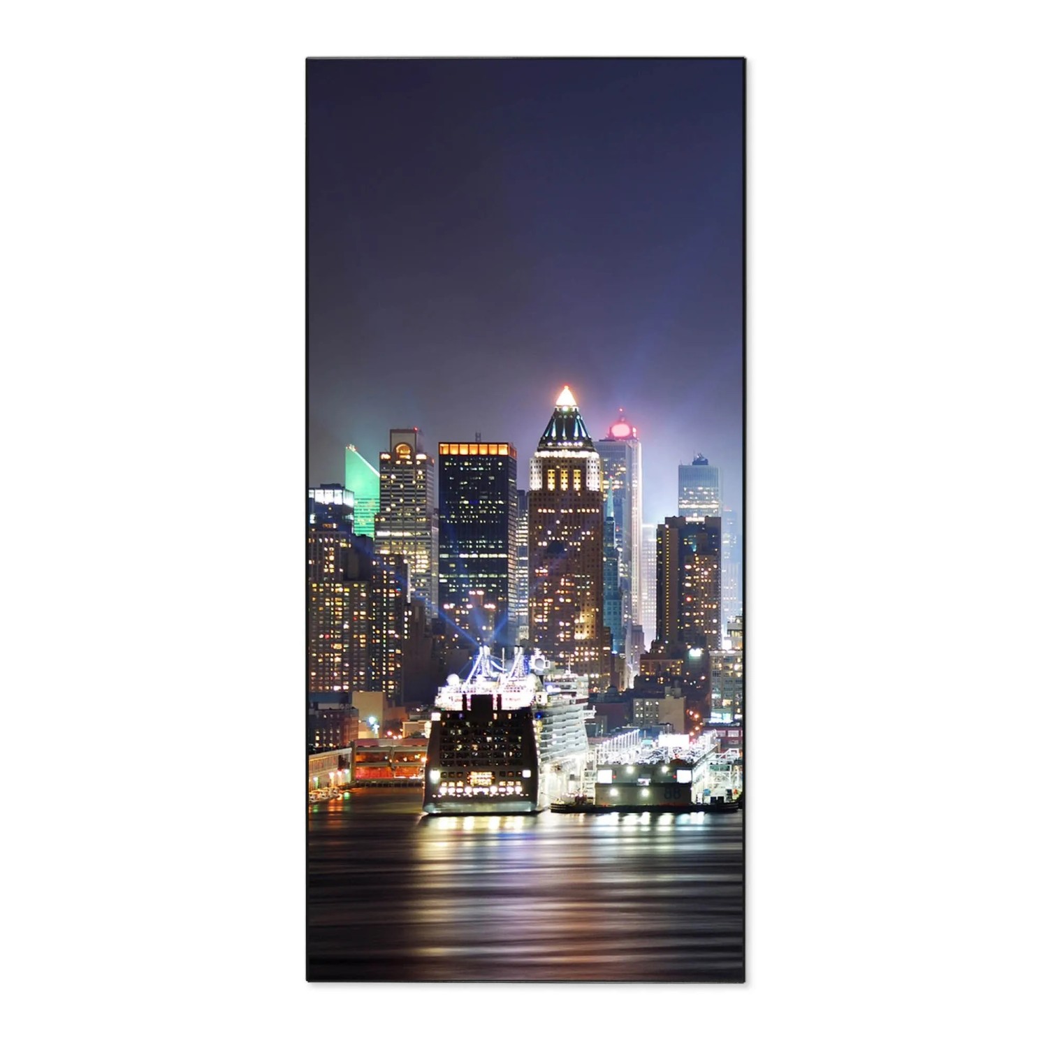 Banjado Magnettafel 37x78cm Magnetwand  Schwarz Aus Metall Magnetpinnwand P günstig online kaufen