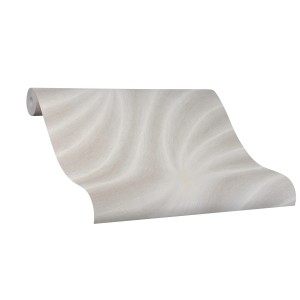 Colani Vliestapete Evolution mit Wellenstruktur in Beige, Rolle