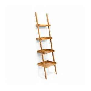 Relaxdays Leiterregal Bambus Natur 4-stufig 176 cm x 44 cm x 37 cm 4,5 kg