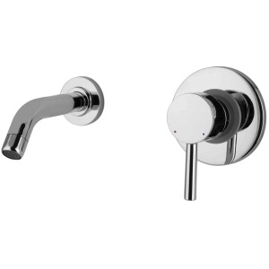 PaulGurkes Unterputz Waschtischarmatur, 2-Loch, rund, Chrom.