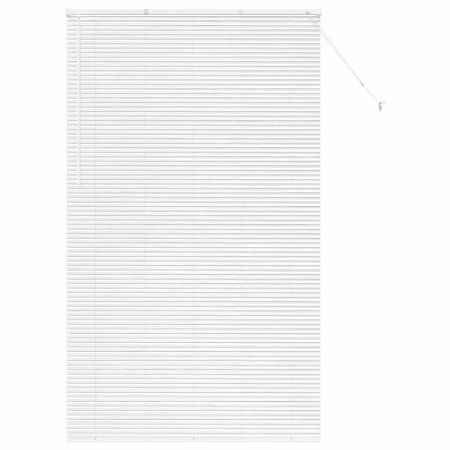 vidaXL Balkenjalousien mit Vorhängen Weiß 220 x 135 cm Aluminium 42006029 günstig online kaufen