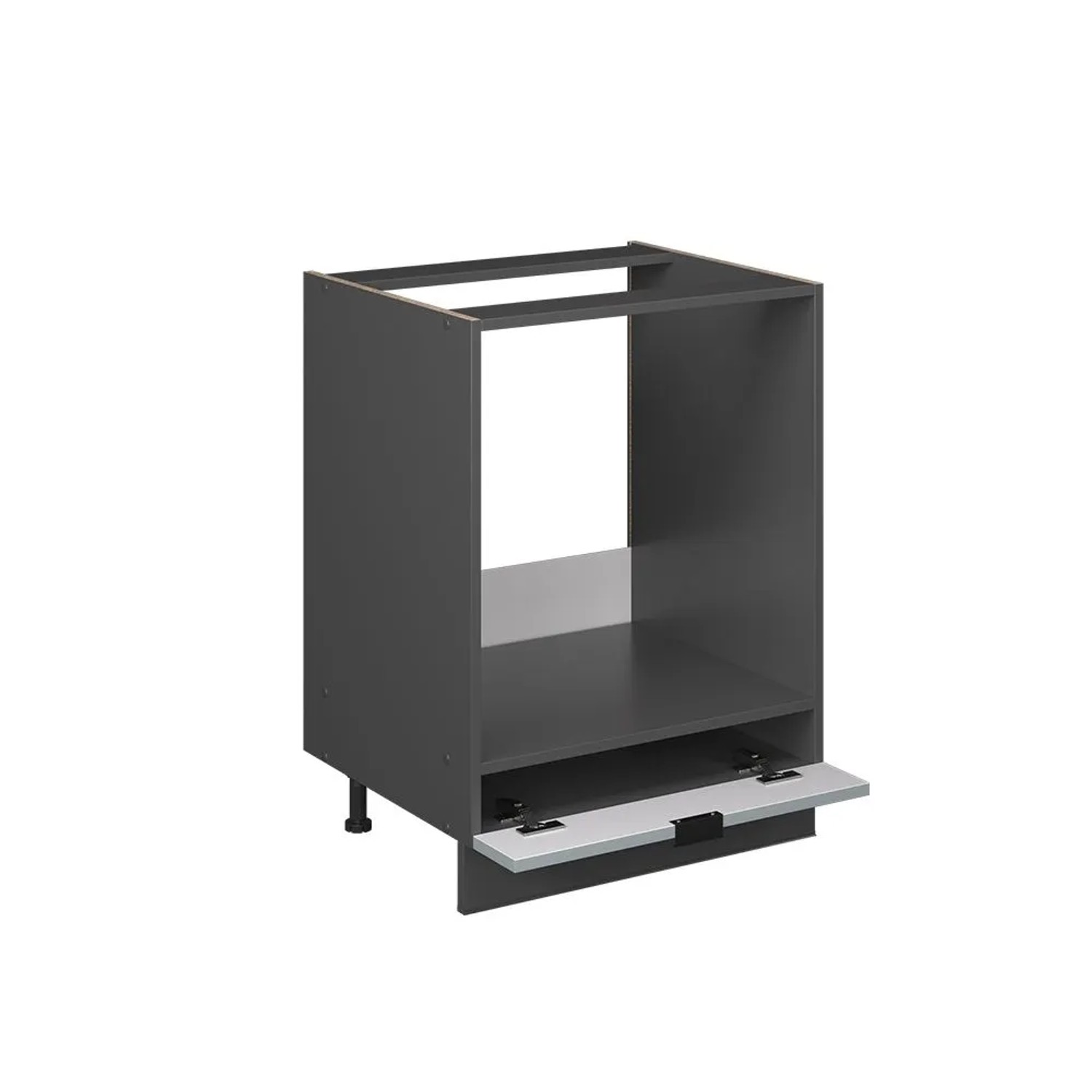 Vicco Herdumbauschrank Fame-Line Herdschrank HellBlau-Grau 60 cm AP Eiche