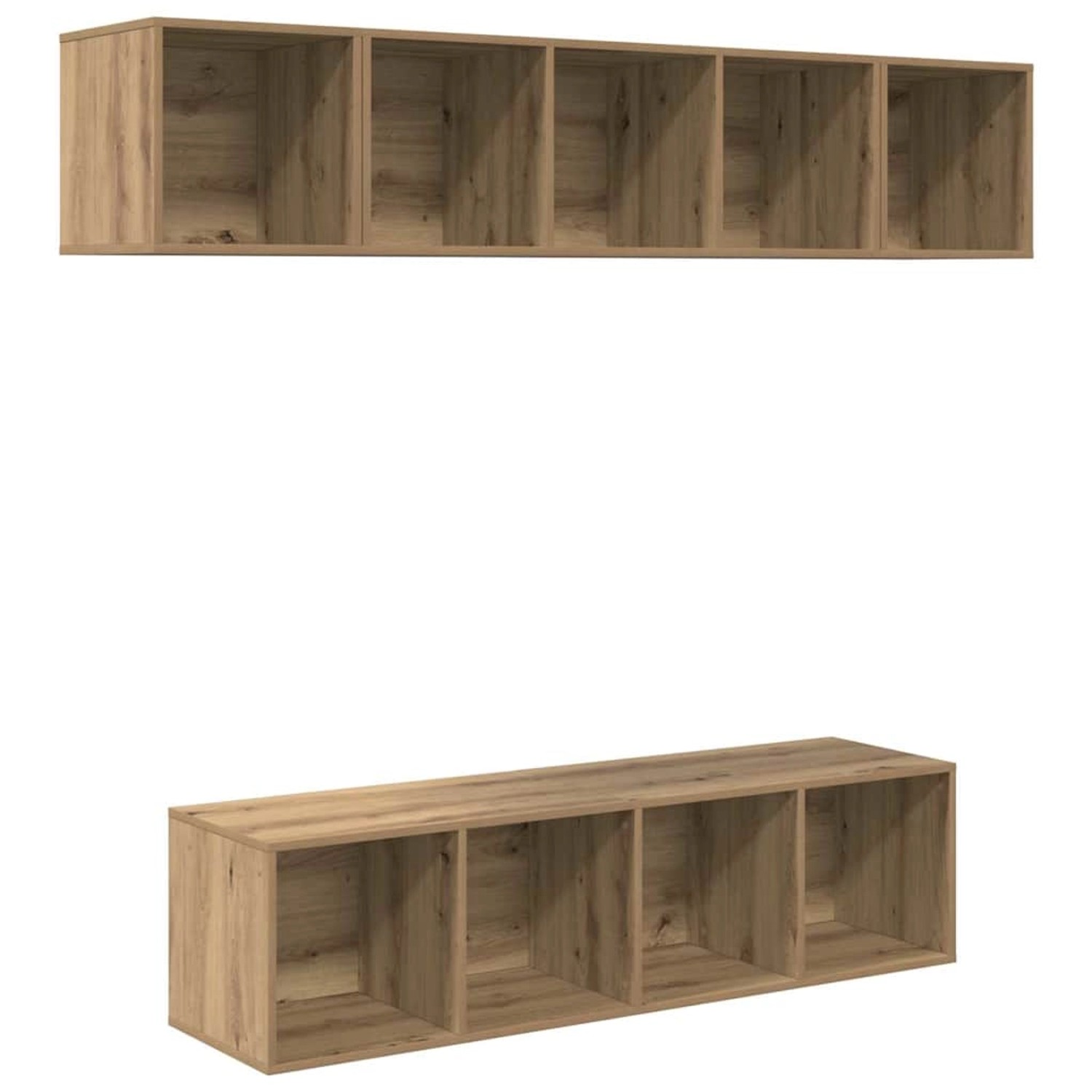vidaXL TV-Schrank-Set Wandmontiert 4-Tlg Artisan-Eiche Holzwerkstoff 339342 günstig online kaufen