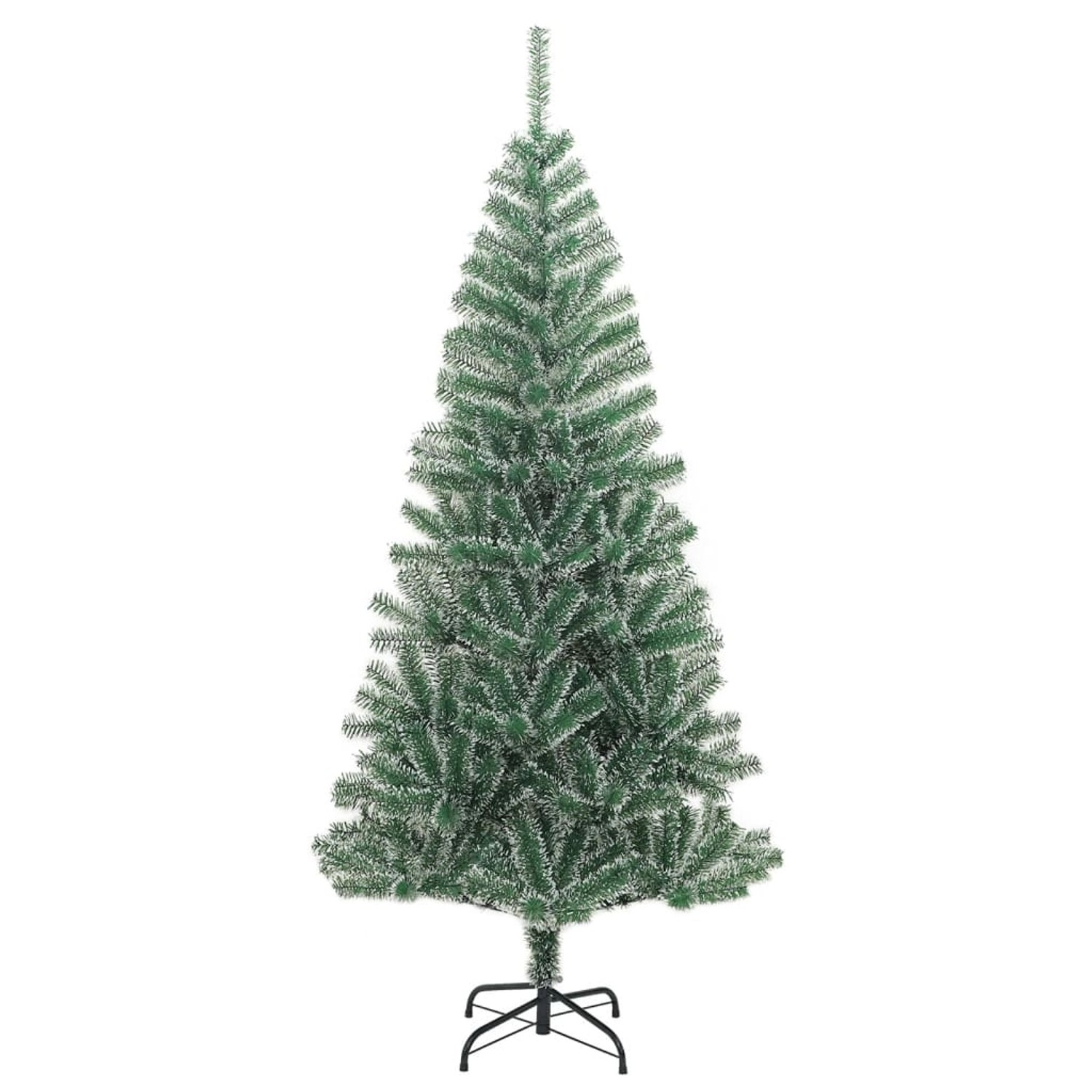 vidaXL Künstlicher Weihnachtsbaum Beschneit Grün 180 cm