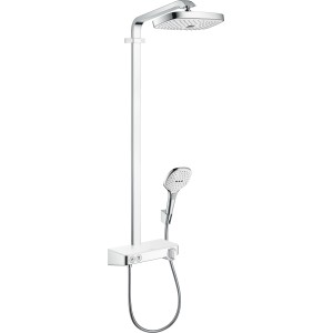 Hansgrohe Raindance Select E Brauseset 300 mit Kopf- und Handbrause, weiß/chrom