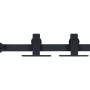 vidaXL Mini Schiebetürbeschlag Set, 122cm, Carbonstahl, für Schranktüren.