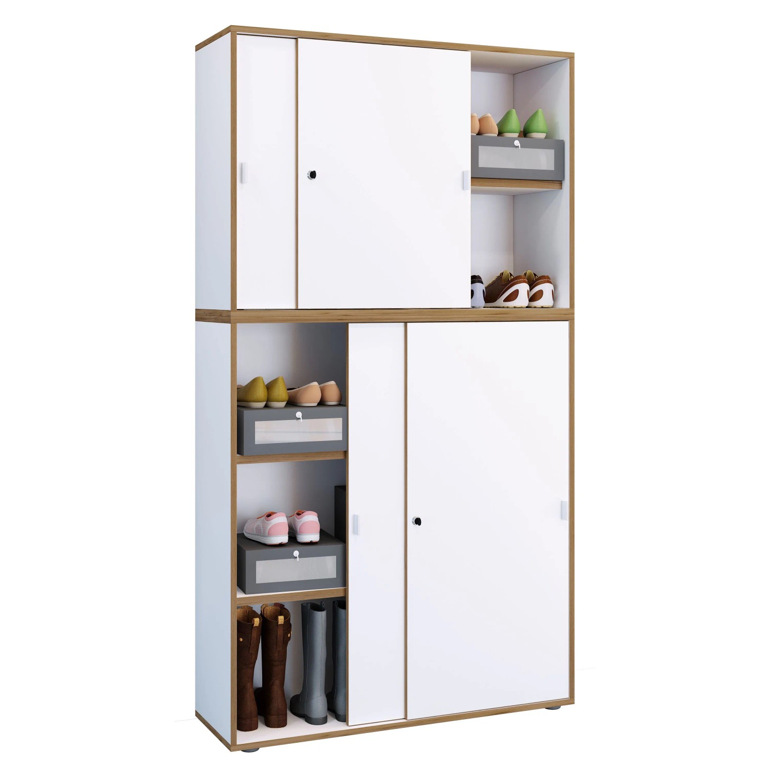 Vcm Büroschrank Salia Weiß
