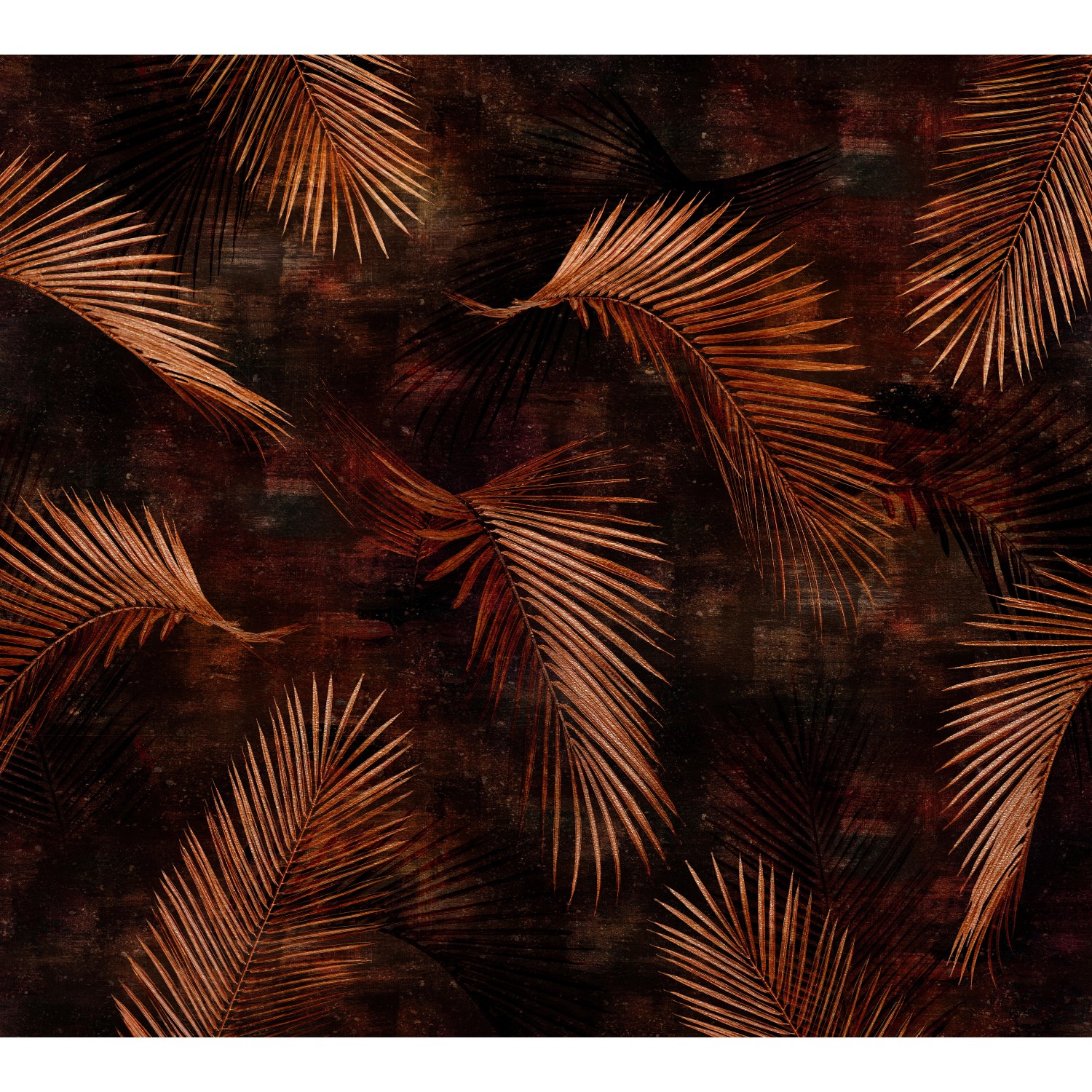 Erismann Fototapete Guido Maria Kretschmer Glossy Palms Bronze 3,0m x 2,7m