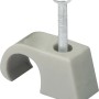 Graue Expressschelle mit Nagel, geeignet für Kabeldurchmesser 10-14 mm, 5er-Pack.