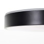 Smarte LED-Deckenleuchte Vadin, schwarz/weiß, Ø 33cm. Moderne Lampe mit einstellbarer Lichtfarbe und Fernbedienung.