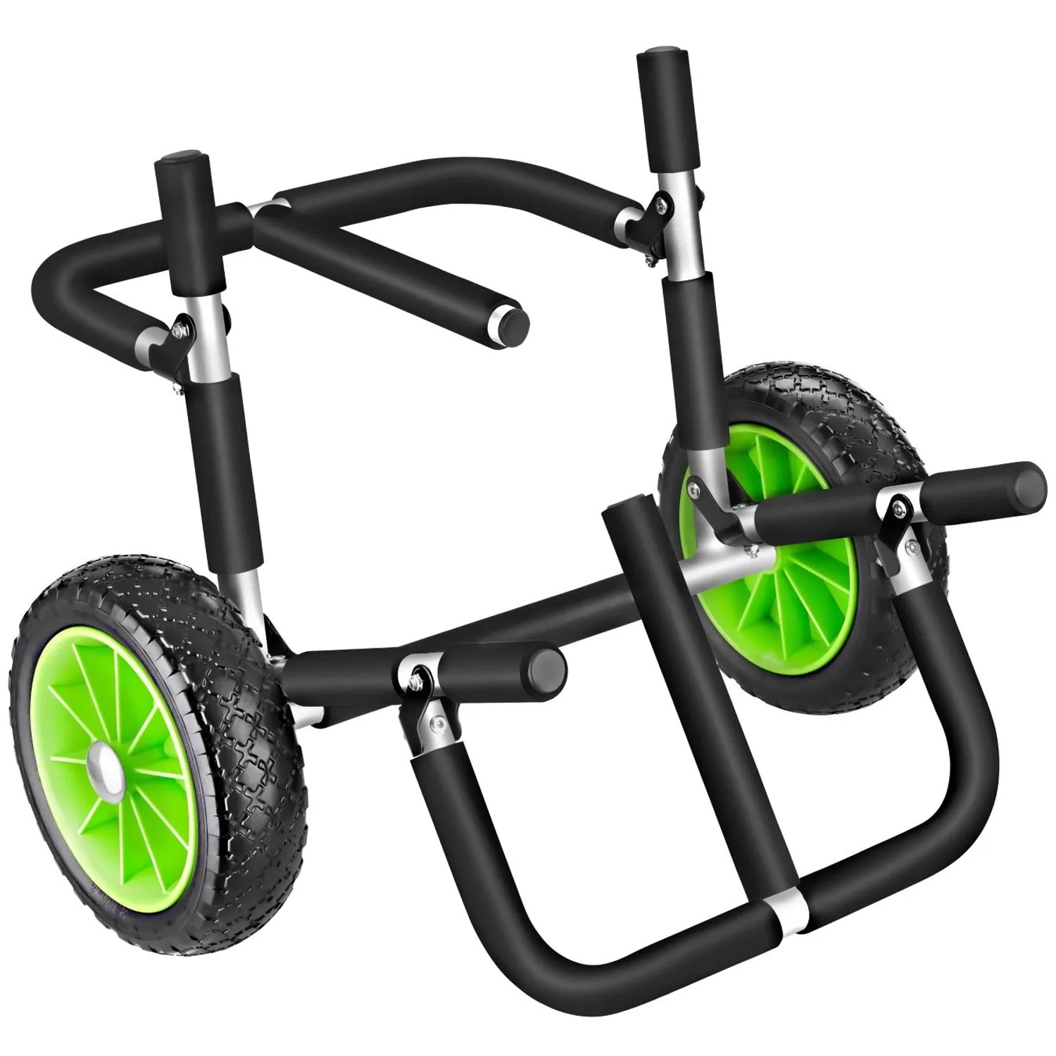 Tectake Surfboard Transportwagen Wavewheel Klappbar  Für Bis Zu 2 Boards Rostfreies Aluminium 2 53 x 62 x 49 cm Schwarz Grün