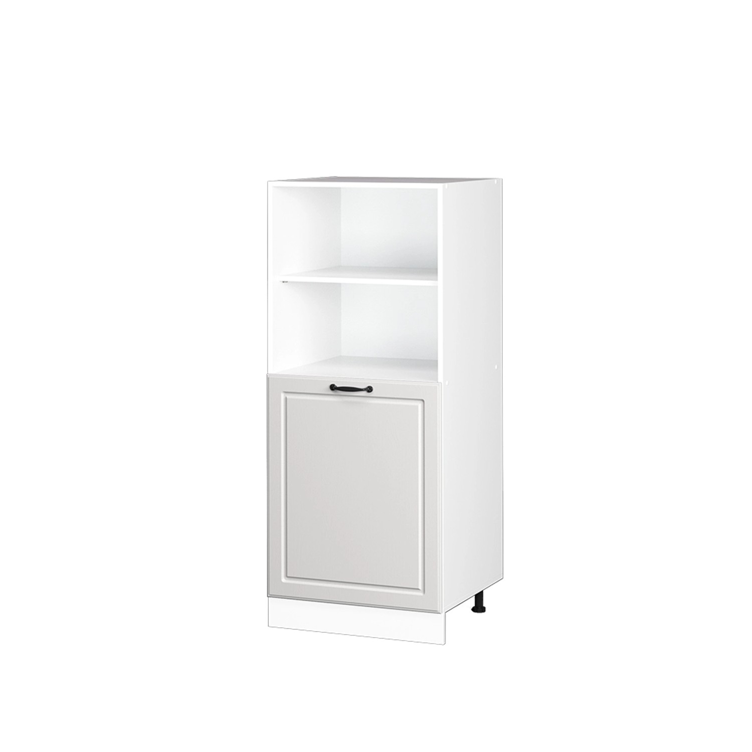 Vicco Herdumbauschrank R-Line Herdschrank Weiß Landhaus/Weiß 60 cm
