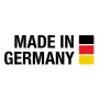 Made in Germany Logo mit deutscher Flagge für Gardena Schlauchwagen.